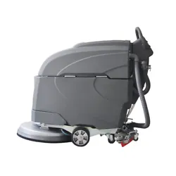 The walk behind scrubber is self-propelled, no need to push it forward or backward, the automatic floor scrubber dryer...