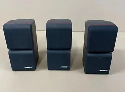Bose Redline Lifestyle Acoustimass Double Cube Surround Sound Speakers Set of 3.