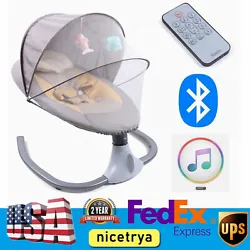 Electric Baby Swing Cradle Infant Rocker Chair Bouncer Bluetooth Music Bassinet. Our Rocking Chair Is Specially...