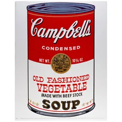 Andy Warhol (1928-1987). Campbells Soup Series II, 1968 Old Fashioned Vegetable.