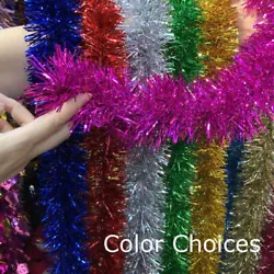 High reflective material enable the shine and sparkles from the garland. Instantly adds decoration to your tree, stair...