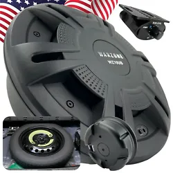 This subwoofer enclosure fits into the hub of your spare tire for a super easy installation and out of sight sound...