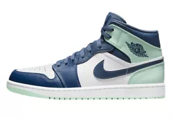 ITEM : Nike Air Jordan 1 Mid Mystic Navy Mint White Black. Yes, all of our products are 100% authentic. FOR SALE .