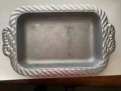 Metal casserole dish.