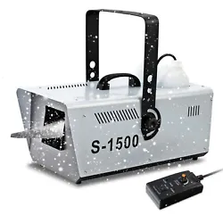 Power: 1500W. Machine will run continuously until the power button is turned off. Provides hours of fun! SAFE &...