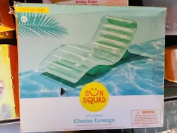 Chaise Pool Float Lounge Green - Sun Squad.