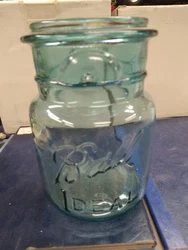 This vintage Ball Ideal blue pint #9 mason canning jar is a perfect addition to any collection of collectibles. Its...