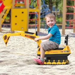 The ride on digger with scooping buckets and real working dual action levers allow your children to easily operate the...