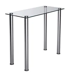 This desk will make a fine addition to any office. The desk has a tempered glass surface that is both beautiful and...