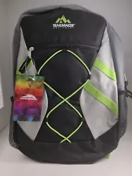 TRAILMAKER Equipment Bungee Backpack Mesh Pocket Black Green 17