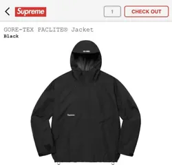 Supreme® SS22 GORE-TEX Backpack Jacket Black Size Small.