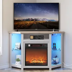 Note: The fireplace tv stand set will be divided into two parts - TV Stand and Electric Fireplace. For Electric...