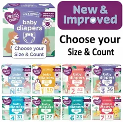 Parents Choice Dry and Gentle Baby Diapers help keep your baby dry and comfortable. The wetness indicator changes from...
