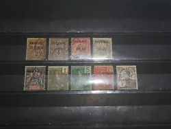 Voici un joli lot de timbres de Pakhoi ( ancienne colonie francaise ). On retrouve 9 timbres obliteres. Bonne valeur.