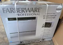 New Farberware Professional 6-pc. Countertop Dishwasher FCD06ABBWHA. The self cleaning program provides an effective...
