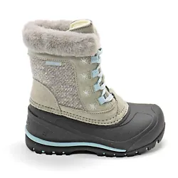 Girls Northside Snowbird Boots. Fleece lining. Waterproof construction to keep feet dry. Lace up closure. 200g...