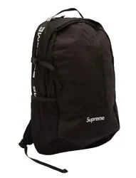 Up for sale is a 100% authentic brand new Supreme black backpack from Supreme’s 2018 Spring/Summer collection,...