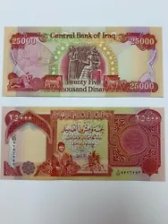 IRAQI MONEY (IQD) - 25000 IRAQI DINAR - 25,000 UNCIRCULATED Banknotes ACTIVE & AUTHENTIC.