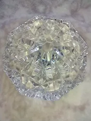 Waterford Crystal Pyramid Diamond Faceted Paperweight 2.5