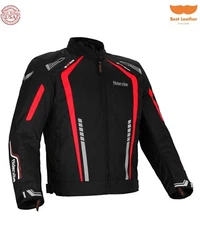 CE Armor shoulder and elbow protectors. Zip open air vents are positioned on the front and back with hook and loop...