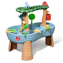Create a mini water park right in your backyard with the Dino Showers Water Table™ by Step2. The two-tier toddler...
