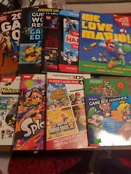 X9 assorted gaming books Guinness World Records 2020, gba, guides, Splatoon, few others. See pictures for details....