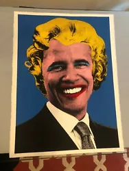 By Mr. Brainwash. “Barack Obama”. Slight paper loss on the back of the print from previous framing - not at all...