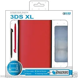 1 case rigide pour 3DS XL. 2 stylets (noir et rouge). ConditionsD’expéditions.