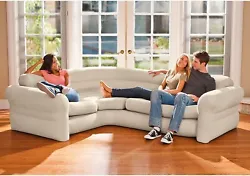 Ultra Comfort Corner Sofa Sleeper Couch Blow Up Futon. This Inflatable Corner Couch works as a lovely addition to any...