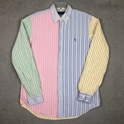 Ralph Lauren Striped Oxford Fun Shirt. Good, pre-owned condition. Actual color may vary slightly from photographs.