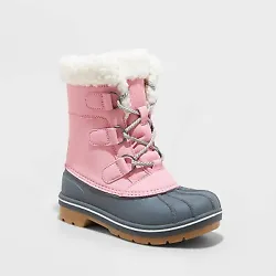 •Kit winter boots •Waterproof construction •Faux fur lining •Comes with lace-up closure •7in shaft height...