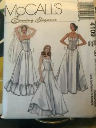 Pattern Number: 4109. Pattern Style: MISSES & PETITE LINED TOP AND PETTICOATS. From McCalls Evening Elegance...