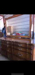 vintage french provincial dresser and head board. Local pick up onlyIn very good condition , headboard is wood and...