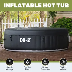 Bubble Jets: 120. 1 x Inflatable Hot Tub. 1 x Hot Tub Cover. Fresh Filters. Color: Black. Heating Power: 1200W. Jet...