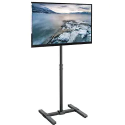 Enhance your visual display with the Black TV Stand (STAND-TV07) from VIVO! This sturdy TV stand holds the majority of...