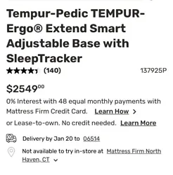 tempur pedic ergo base. This bed is basically brand new‼️The owner had it for 1 month before ordering a queen...