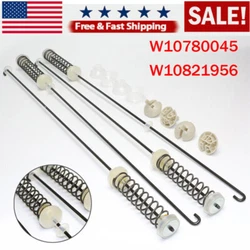 【PREMIUM QUALITY】 This W10780045 washer suspension rod kit is made of premium and sturdy stainless steeland has...