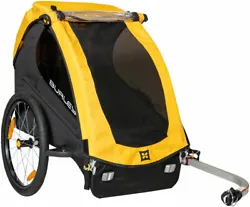 This entry level, lightweight, bike-only trailer features comfortable seating for one child. Flex connector allows bike...