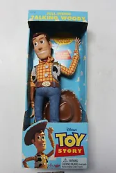 Talking Woody Toy Story Pull String 1995/96. Toy is functioning and talks (video). Toy in good shape, no stains, no...