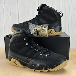 Nike Air Jordan 9 Retro Boot NRG Black Gum AR4491-025. New With Box (box missing top/lid).