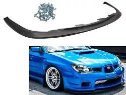 2006-2007 IMPREZA WRX & STi. BUMPER LIP WILL ONLY FIT ON ORIGINAL FACTORY BUMPER. 1 FRONT LIP. High quality PP...