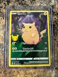 Everyones favorite, Pikachu Celebrations 005/025 Holo Rare, fresh from the pack and into a protective sleeve. 