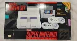 For sale is a Super Nintendo Entertainment System SNES in Brand New CONDITION. This set is still in factory Nintendo...