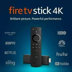 Amazon Fire TV Stick 4K HDR With Alexa Voice Remote. Also enjoy the brilliant color of HDR with support for Dolby...
