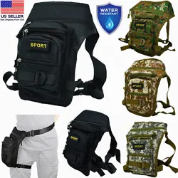 Tactical Military Drop Leg Thigh Bag. Multi Purpose Drop Leg Bag. Adjustable shoulder strap design, free to adjust the...
