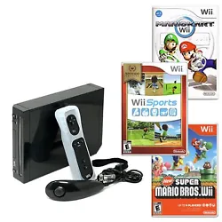 Disc feeder. What is included with this Wii console?. - Wii remote. - Reset button. About the Nintendo Wii System This...