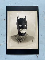 BAT PAPI BY MR BRAINWASH 4x6” Matte Finish. Ships flat secured with paper, cardboard on both sides and doubled mailer...