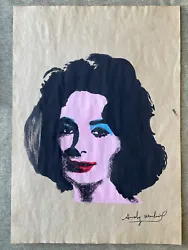 Andy Warhol - DRAWING, INKS ON OLD PAPER, SIGNED, ARTWORK, VTG. We are located in Peru, Lima.