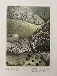 Abstract etching with aquatint. Perry Oliver (Spain) was born in the US. He began his professional career as a partner...
