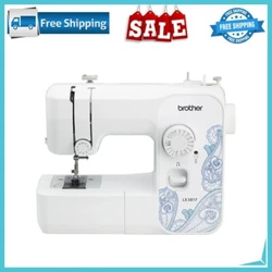 This Brother full-size sewing machines versatile features include a blind hem stitch, four-step auto-size buttonhole,...
